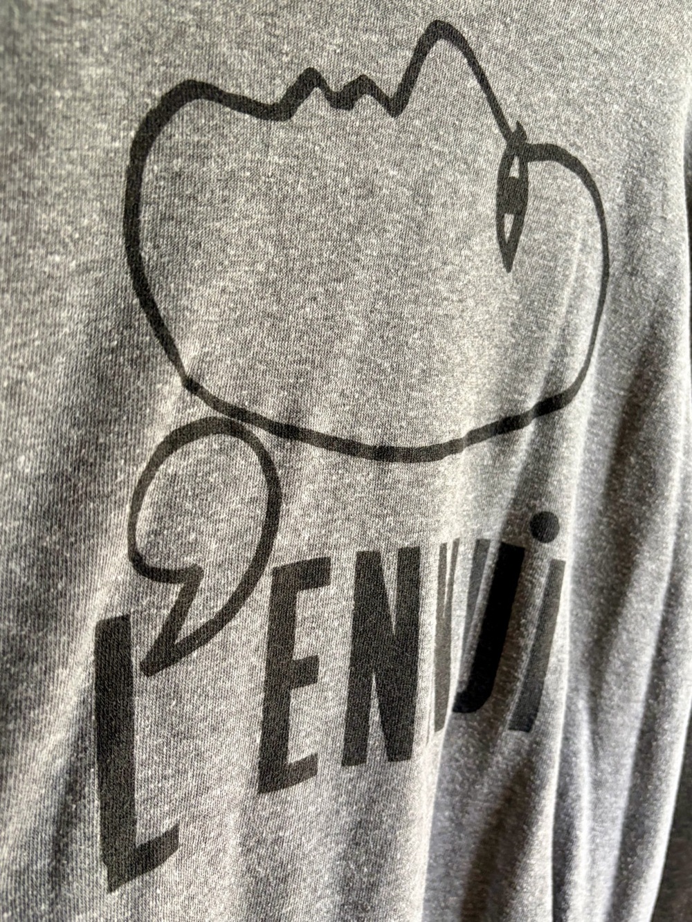 Clare V Gray + Black Graphic Crewneck Sweatshirt - Picture 2 of 13
